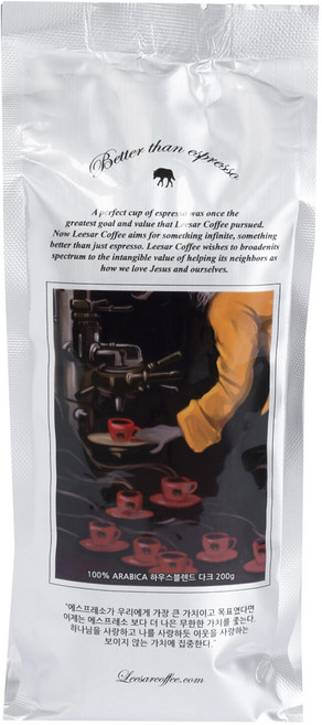 리사르커피 하우스 블렌드 다크 원두, 1개, 200g