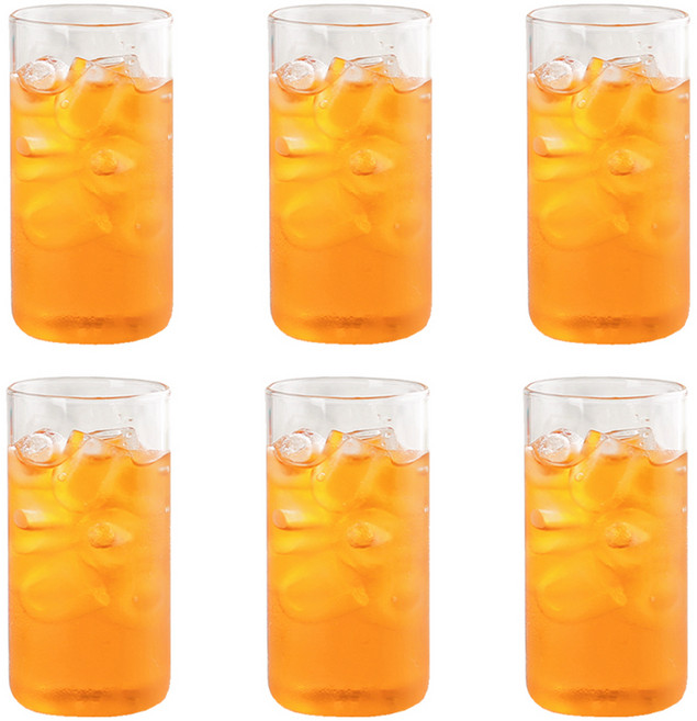 마카 내열유리컵 C-02 370ml, 6개