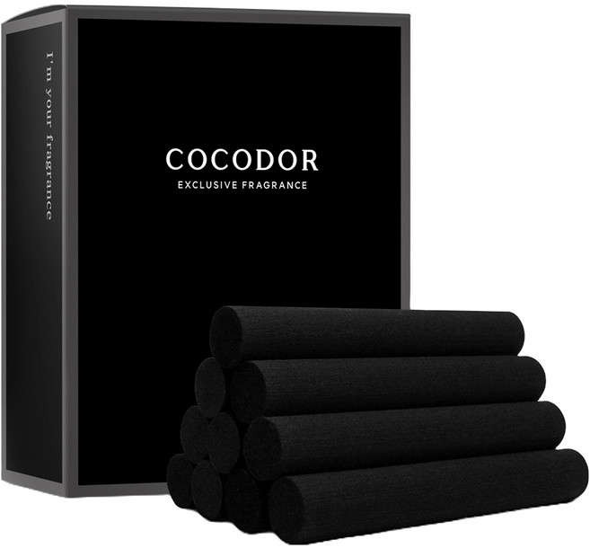 코코도르 디퓨저 섬유 리드스틱 11cm, 블랙, 1개, 10개