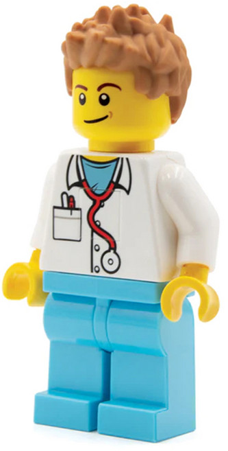 LEGO 經典男士醫生 300 燈光 TO48, 藍色, 1個