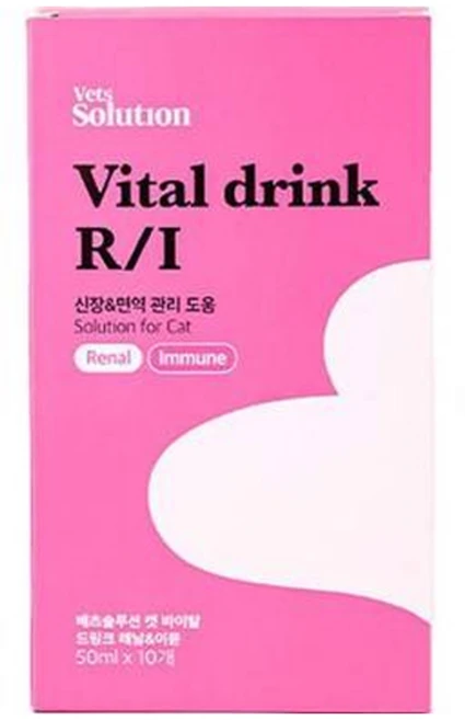 베츠솔루션 고양이 바이탈 드링크 이뮨 보조제, 500ml, 신장, 1개 - 쿠팡