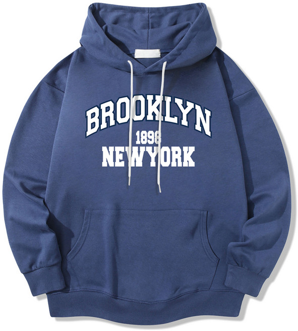 일루소 남녀공용 1898 뉴욕 소프트 특양면 후드티