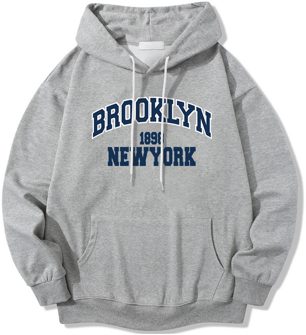 일루소 남녀공용 1898 뉴욕 소프트 특양면 후드티