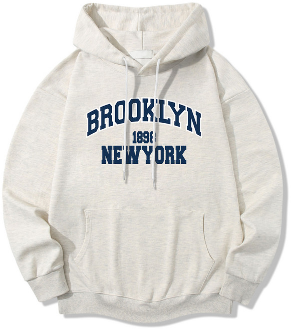 일루소 남녀공용 1898 뉴욕 소프트 특양면 후드티