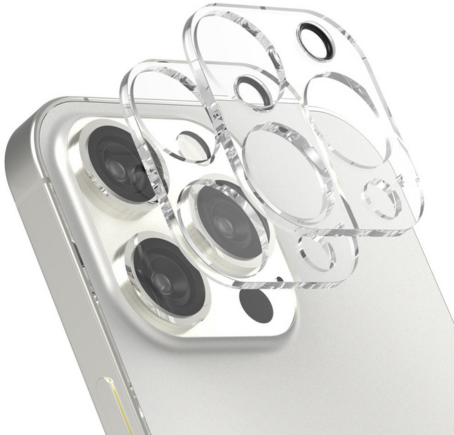 로랜텍 카메라 렌즈 풀커버 강화유리 2p, 1세트