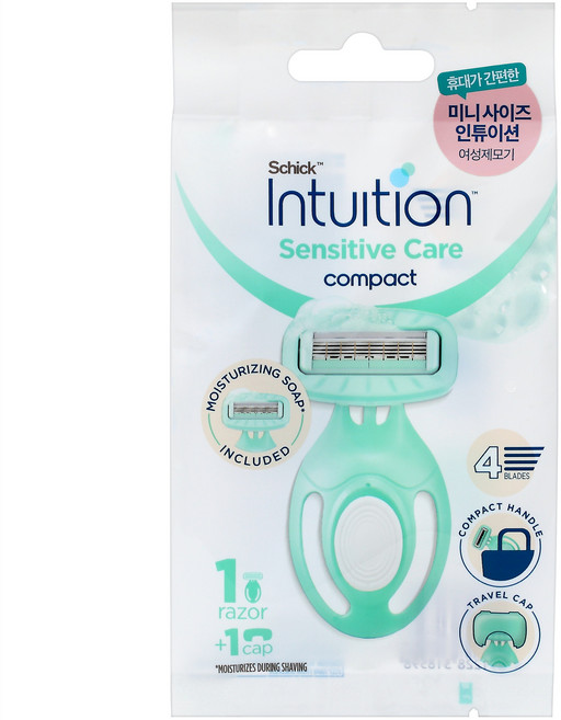 인튜이션 컴팩트 휴대용 여성제모기, 1개입, 1개