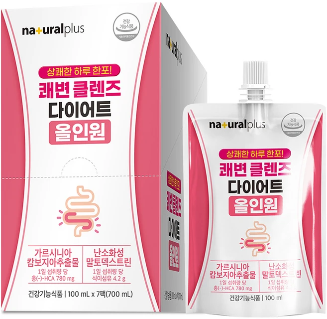 내츄럴플러스 쾌변 클렌즈 다이어트 올인원 7p, 700ml, 1개 - 쿠팡