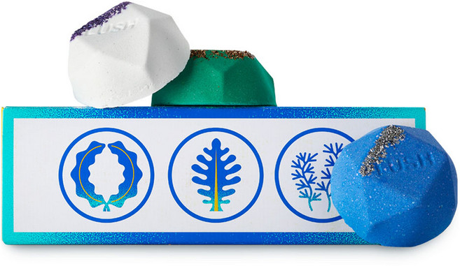 러쉬 시원한 차 한잔의 휴식 입욕파우더 40g x 3종 기프트 선물세트, 1개