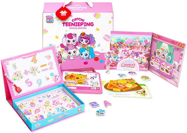 아리아띠 새콤달콤 캐치 티니핑 스페셜 에디션 3종 완구세트, 혼합색상, 1개