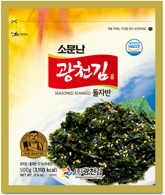 광천김 소문난 돌자반, 500g, 1개