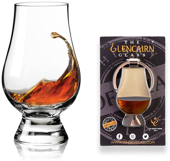 글렌캐런 글래스 std + 키링 세트, 1세트