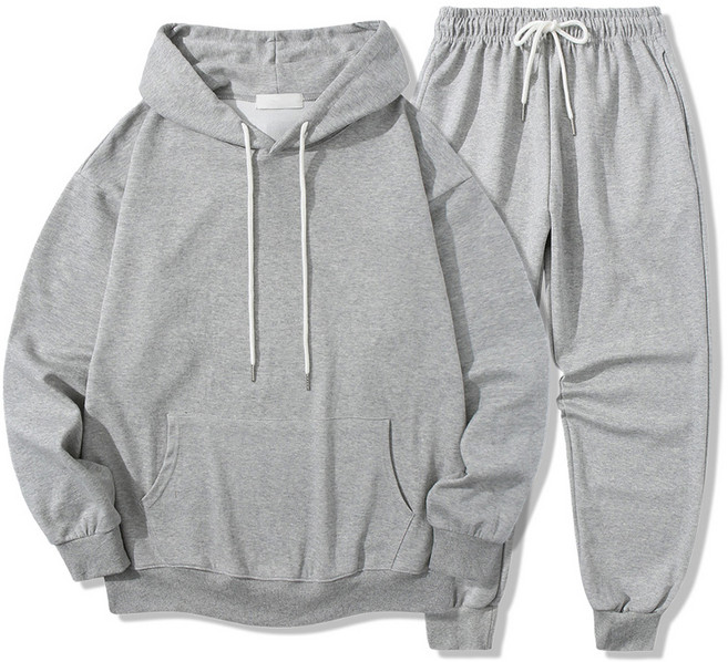 일루소 남녀공용 특양면 후드티 조거 상하의 세트