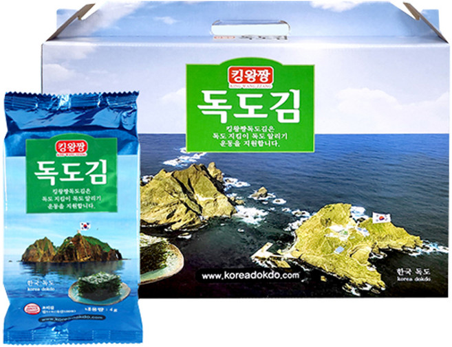 독도김 킹왕짱 도시락김 4g x 20p 선물세트, 1세트, 80g