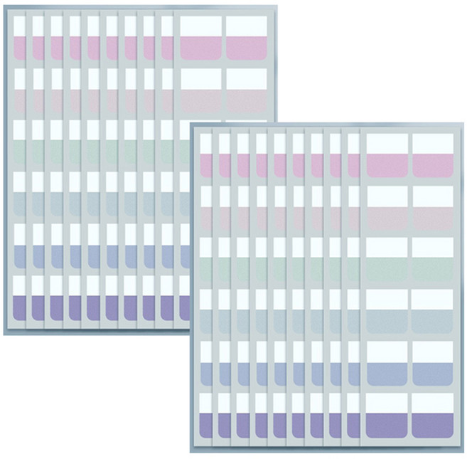 만들하비 인덱스 접착 메모지 대용량 10 파스텔컬러, 2개, 120개입