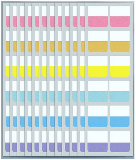 만들하비 인덱스 접착 메모지 대용량 15 네온컬러, 120개입, 1개