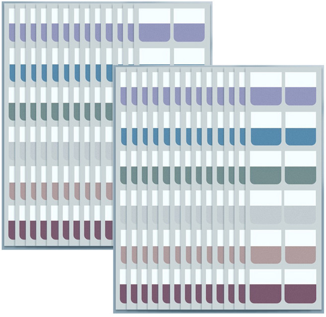 만들하비 인덱스 접착 메모지 대용량 04 빈티지컬러, 2개, 120개입