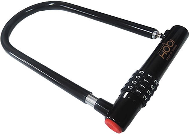 호비바이크 자전거용 U자형 자물쇠, BLACK, 1개