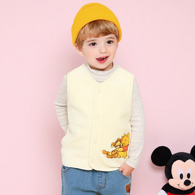 밀크마일 디즈니 아동용 베이비푸 앤 티거 뉴벨로아베스트