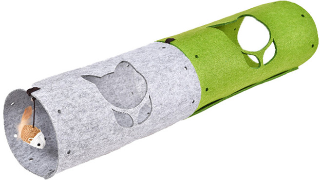 데이소이 고양이 조각조각 퍼즐 터널 2단 ONE SIZE, 믹스, 1개