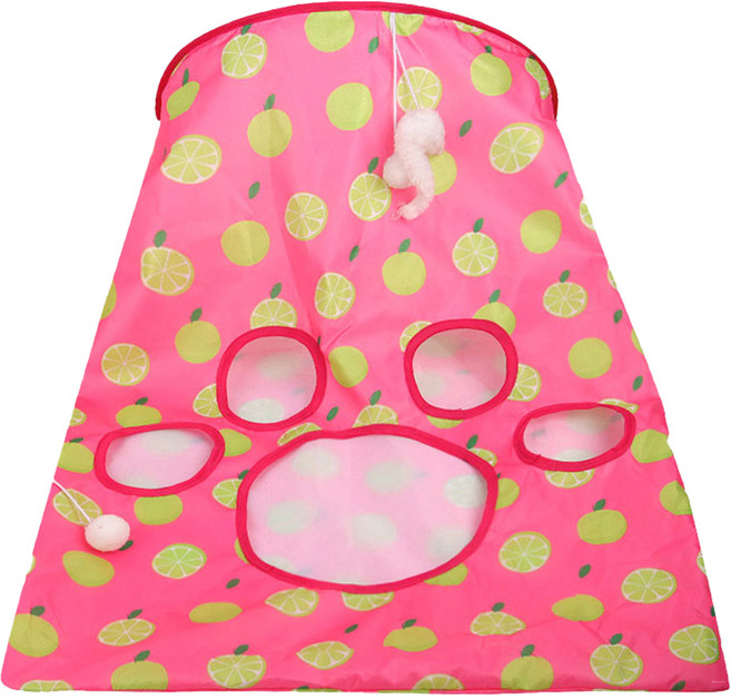 데이소이 고양이 숨숨 포켓 터널 S, 레몬, 1개