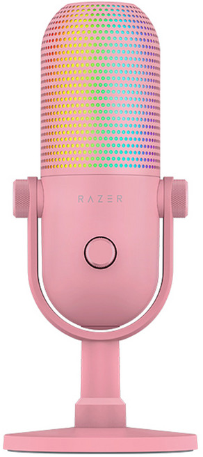 레이저 Seiren V3 Chroma 유선 마이크, RZ19-0506, Quartz