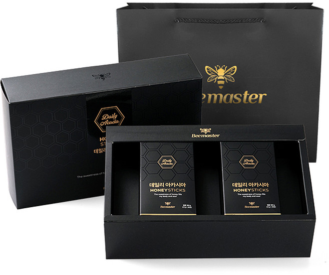 비마스터 데일리 아카시아 꿀스틱 60p 선물세트 + 쇼핑백, 720g, 1세트