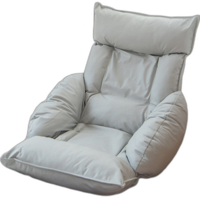 푹신한 프리미엄 빈백 소파 허리5단조절, 베이지 그레이