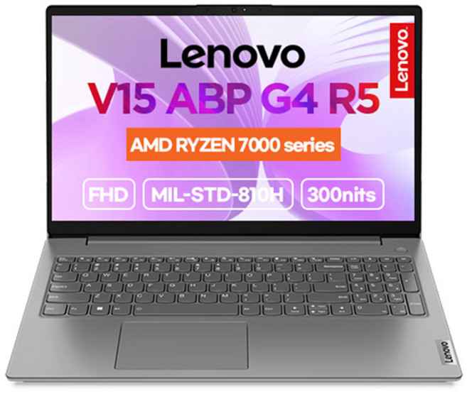 레노버 2024 V15 ABP G4 R5 15.6 라이젠5 라이젠 7000 시리즈, IronGrey, 256GB, 16GB, WIN11 Home, 82YY0019KR