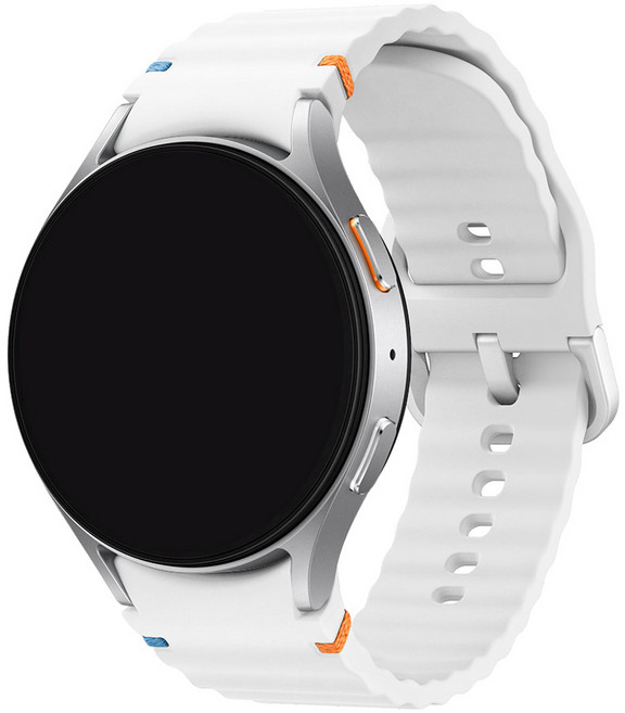 스페이스쉴드 호환 날개형 스트릿 엣지 실리콘 스트랩 20mm, 화이트, 1개