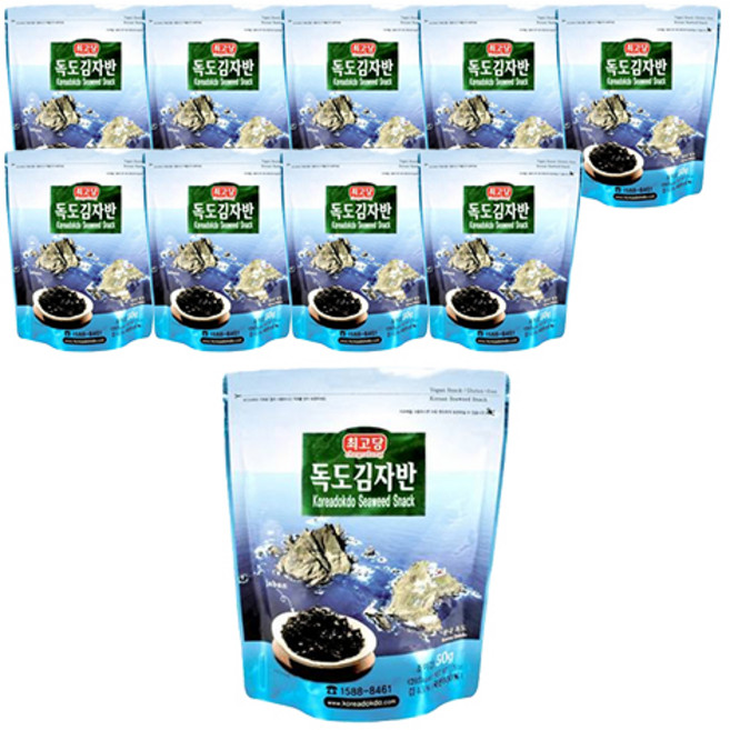 sigol 獨島海苔酥, 50g, 10個