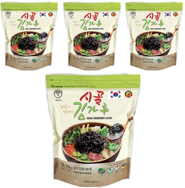 시골 김가루, 70g, 4개