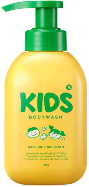 TS 키즈 바디워시 그린프루티향, 400g, 1개