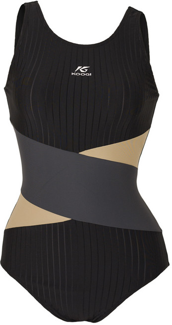 쿠기어드벤쳐 여성용 U자형 원피스 실내수영복 KS-R8510