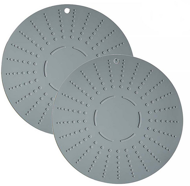 웰라이브 실리콘 인덕션 보호 매트 대, 그레이, 2개