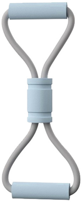 블럭마트 8자 요가 스트레칭 튜빙밴드, 블루, 1개