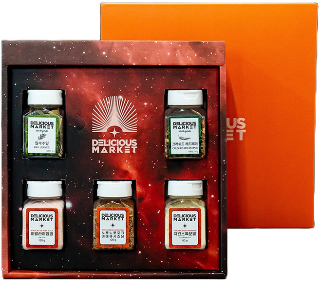 딜리셔스마켓 NEW 시즈닝 조미료 5종 선물세트 1kg, 1세트