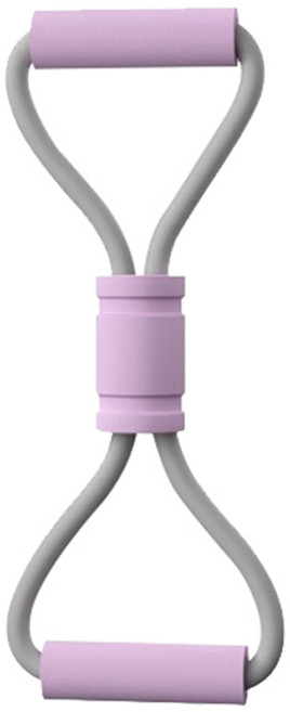 블럭마트 8자 요가 스트레칭 튜빙밴드, 퍼플, 1개