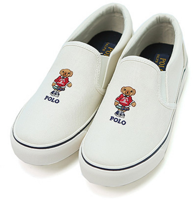 폴로랄프로렌 여아용 키톤 베어 슬립온 RF103698C