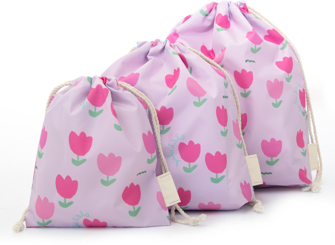 semoms 束口收納袋3件組, 露露紫