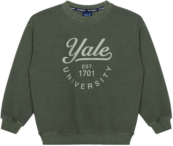 예일키즈 아동용 피그먼트 로고 맨투맨 YJPTMTD33126