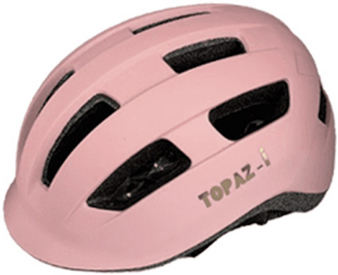 Topaz 兒童用 尾燈 滑板車 直排輪 自行車安全帽, 粉紅色, 1個