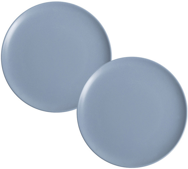 벤자민 무광 파스텔 컬러 디저트 카페 접시, 오션블루, 2개
