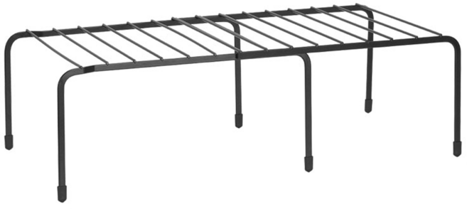 comet 長度可調節碗盤收納架, 1個, 黑色