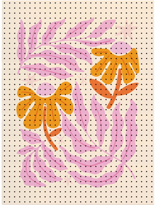 타공판닷컴 플랫 그래픽 봄의 향기 UV 프린팅 타공판 600 x 800 mm, 혼합색상, 1개