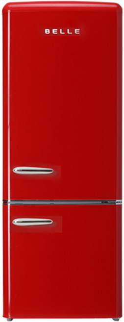 BELLE 레트로 글라스 191L 2도어 냉장고 방문설치, RC20ARD