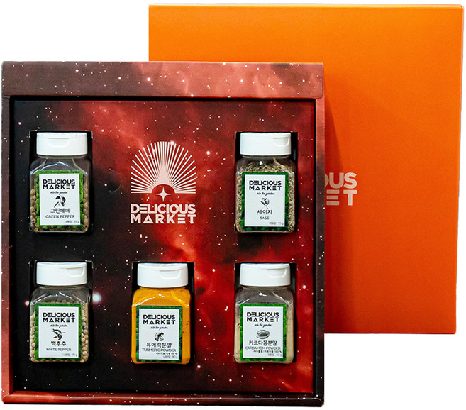 딜리셔스마켓 NEW 프리미엄 허브 후추 5종 선물세트 700g, 1세트