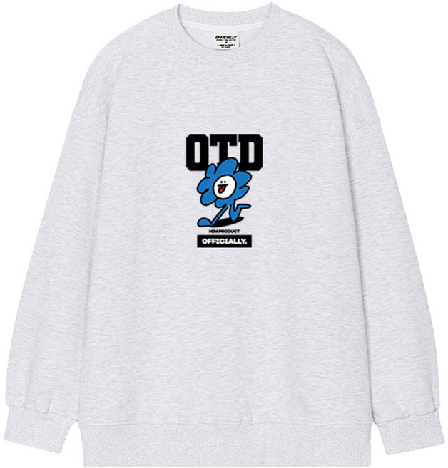 오티디 프리미엄 쮸리 오버핏 아틀라틱 맨투맨 OT18044