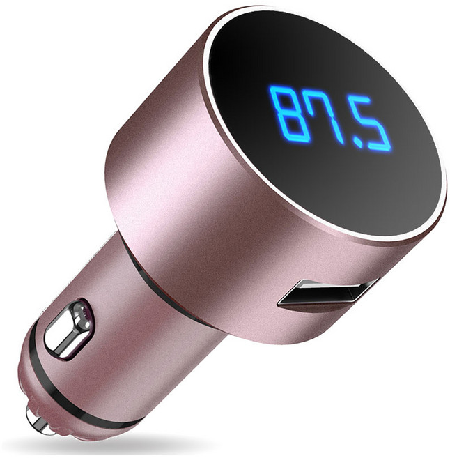 아이소라 차량용 블루투스 무선 카팩, BT-003, 로즈골드