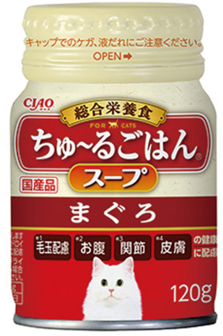 챠오츄르 이나바 고양이 CIAO 고항 캔스프 드링크, 1개, 120g, 참치