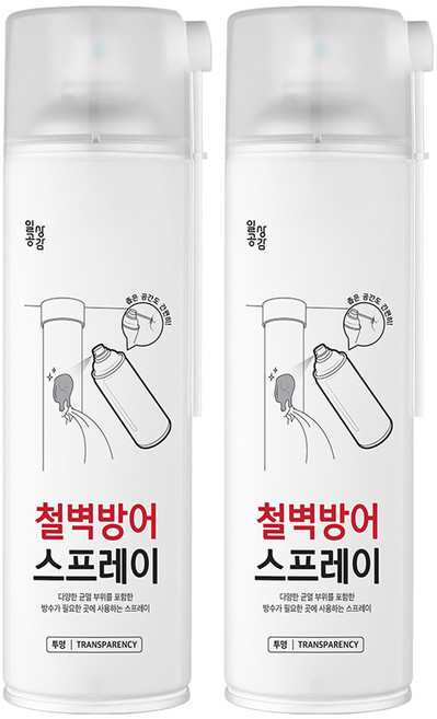 일상공감 철벽방어 스프레이 투명, 2개